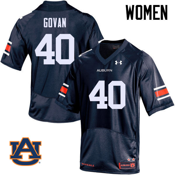 Women Auburn Tigers #40 Eugene Govan College Football Jerseys Sale-Navy